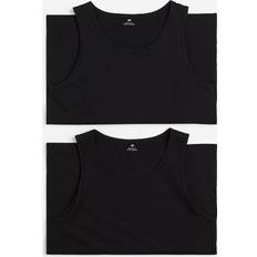 H&M Tank Tops H&M 2-pack Regular Fit Tank Tops Black