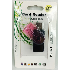 CF Memory Card Readers Hama Hama 15 in 1 usb 2.0 card reader sd mmc sd-mini t-flash ms duo pro duo, 480mps