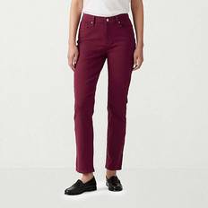 Red Jeans Levi's Women's Classic Mid Rise Straight-Leg Jeans Windsor Wine