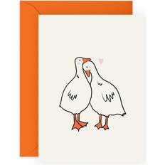 Central 23 Boyfriend Birthday Card Girlfriend Anniversary Card Ducks In Love Wedding Anniversary Card For Husband Wife Sweet I Miss You Card for Her Comes With Fun Stickers
