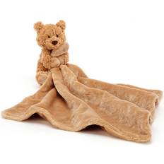 Machine Washable Comforter Blankets Jellycat Bartholomew Bear Soother in Brown (34 CM) One size By Childsplay Clothing (One size)