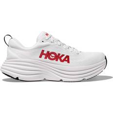 Hoka Textile Running Shoes Hoka Bondi 8 M - White/Vermillion