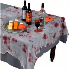 Rojo Paños y Tejidos Blutiger Fetzenstoff Halloween Tischdecke 213 x 152 cm Mantel Rojo