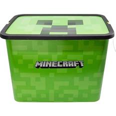 Stor Minecraft Storage Box Container with Click Lock Lid