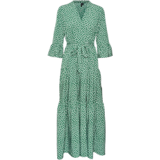 Blommiga - Långa klänningar - XL Vero Moda Zera Long Dress - Green/Fairway