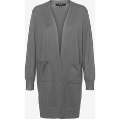 Vero Moda Silje Knit Cardigan - Grey/Medium Grey Melange