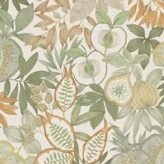 Holden Decor Exotic Fruit Green Orange Wallpaper Botanical Leaves Stylish