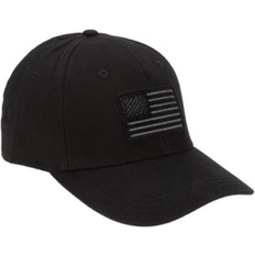 Headgear Americana Men's American Flag Baseball Adjustable Cap Black One Fits All