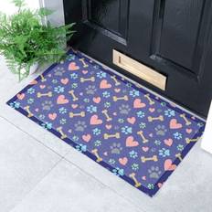 Carpets & Rugs Paws And Bones Dog Doormat 70 x 40 cm White
