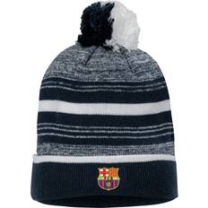 FC Barcelona Beanies Nike FC Barcelona Stripe Navy Pom Knit