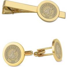 Jardine Men's Gold Washington State Cougars Cufflinks & Tie Bar Gift Set