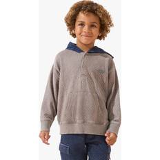 Grey Hoodies Angel & Rocket Kids' Banksy Washed Textured Hoodie, Grey