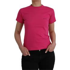 Balenciaga T-shirts Balenciaga Cotton Round Neck Short Sleeve T-Shirt - Pink