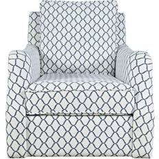 Armchairs Jofran Upholstered Pattern Swivel Accent Armchair