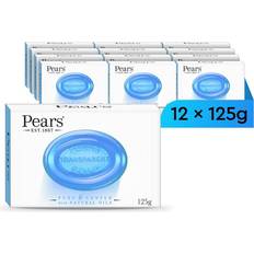 Pears Pure & Gentle Transparent Natural Soap Bar - Mint Extracts, Nourishing and Refreshing Bathing Cleanser