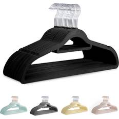 Keplin Velvet 20 Pack Non-Slip with Tie Bar & 360° Hook Hanger