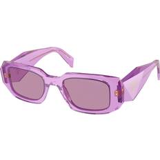 Prada Lila Solglasögon Prada Mirrored Rectangular Sunglasses - Purple