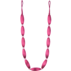 Purple Curtain Accessories Jones 2 Fucshia Pink Curtain Bead Rope Tie Backs Pimlico HB660/Fus Pair Fabric
