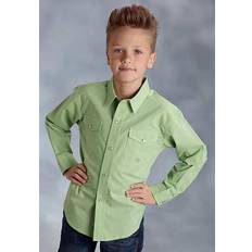 Green Shirts Roper Boys Willow Winds Long Sleeve Snap Shirt