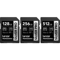 LEXAR sd professional silver pro uhs-ii memory card 128gb 256gb 512gb