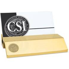 Gold Paper Storage & Desk Organizers Jardine Patriots Gold Business Card Holder