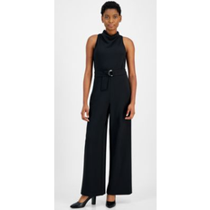 Anne Klein Jumpsuits & Overalls Anne Klein Women's Cowlneck Wide-Leg Jumpsuit BLACK