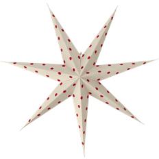 Scandi Living Bare White/Red Advent Star ∅ 80cm