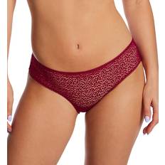 Red Panties Dkny Modern Lace Sheer Hipster Underwear DK5014 Garnet