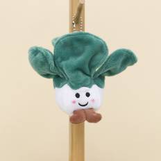 Toys Veishet Bok Choy Broccoli Plush Charming Keychain Pp Cotton Filled Short Plush Adorable Accessory