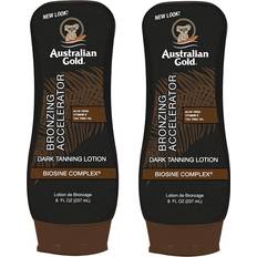 Australian Gold 2 Pack Dark Tanning Accelerator Lotion With Bronzer