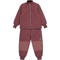 Isolationsfunktion - Jungen Winter-Sets Mikk-Line Duvet Thermo Set Fleece Lining - Rose Brown (16812ML-1)