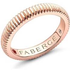Rose Gold Rings Faberge Colours of Love 18ct Rose Gold Fluted Band Ring
