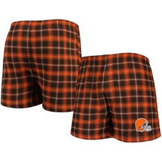 Boxers - Orange Men's Underwear Concepts Sport Men's Brown and Orange Cleveland Browns Ledger Flannel Boxers Brown, Orange Brown/Orange