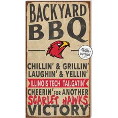 Jardine Illinois Tech Scarlet Hawks 11'' x 20'' Indoor/Outdoor BBQ Sign