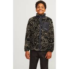 Beige Oberbekleidung Jack & Jones Teddyfell Jacke Junior Schwarz