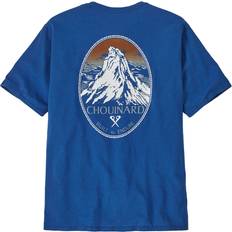 Herren - Natur T-Shirts Patagonia Herren Chouinard Crest Pocket T-Shirt blau