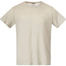 Beige - Herre T-skjorter Bergans of Norway Rabot Emblem Wool Tee Herre