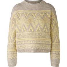 Gelb - Strickpullover Oui Damen Pullover gelb