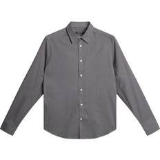 J.Lindeberg J. Lindeberg Light Flannel Slim Shirt Mand Night Owl Langærmede Skjorter hos Magasin