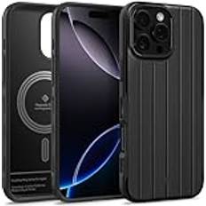Caseology Dual Grip Mag för iPhone 16 Pro Skal [Förbättrad Greppdesign] Magnetiskt Skyddsfodral för iPhone 16 Pro Onyx Black