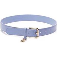 Dolce & Gabbana Gold Belts Dolce & Gabbana DG Charm Belt Blue