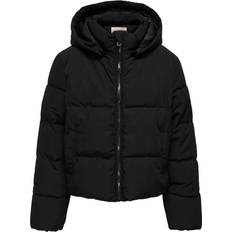 116 - Dunjakker Kids Only VINTERJAKKE SHORT PUFFER Sort