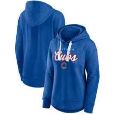 Sports Fan Apparel Fanatics Women's Heathered Royal Chicago Cubs Set to Fly Pullover Hoodie Heathered Royal