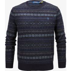 Polo Ralph Lauren Wool Knit Fairisle Jumper - Blue