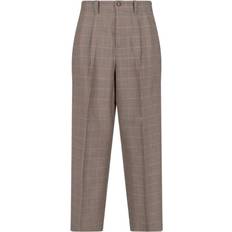 Multicolor Pantalones GOLDEN GOOSE Wide Checked Trousers -