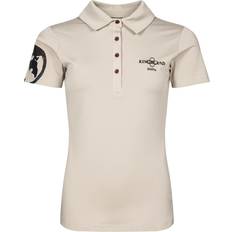 Kingsland Tøj Kingsland Bellarosa pique polo Beige Dove