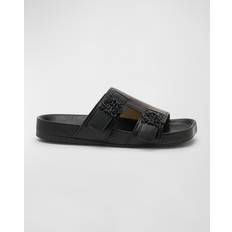 Loewe Sorte Slide Sandaler med Anagram Spenne Black