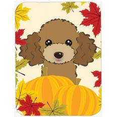 Mouse Pads Carolines Treasures Chocolate Brown Poodle Thanksgiving Mouse Pad