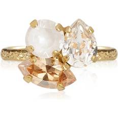 Kristall Ringar Caroline Svedbom Ana ring golden combo