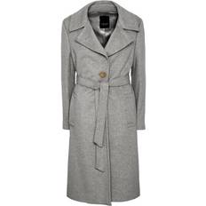 Kasjmir Ytterklær Sand Copenhagen Cashmere Coat W Clareta Belt Midi Smoky Grey